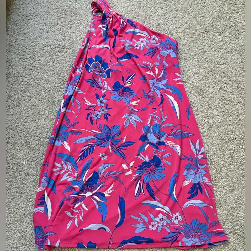 Tommy Bahama Pink and Blue Floral Dress - Picture 2 of 3